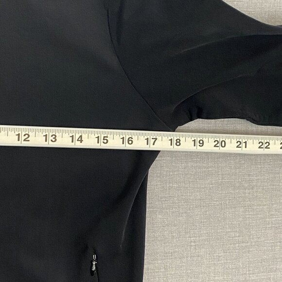 GAP Stretch Athletic Jacket Sz Large Black Full Zip Running Warm Up Sport Jacket - Picture 7 of 9